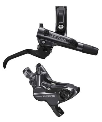 Shimano, Deore BL-M6100 / BR-M6120, MTB Hydraulic Disc Brake, Rear, Post mount, Disc: Not included, Black