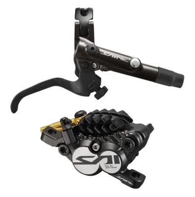 Shimano, Saint BL/BR-M820, MTB Hydraulic Disc Brake, Rear, Post mount, Disc: Not included, 312g, Black, Kit