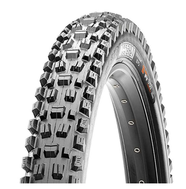 Maxxis, Assegai, Mountain Tire, 27.5''x2.50, Folding, Tubeless Ready, 3C Maxx Grip, Double Down, Wide Trail, 120x2TPI, Black
