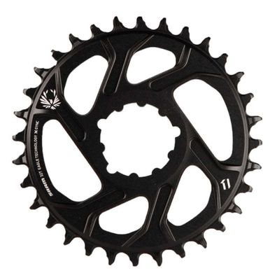 SRAM, X-Sync, 3mm offset, 30T, 12sp., BCD: Direct Mount, Single Chainring, Aluminum, Black