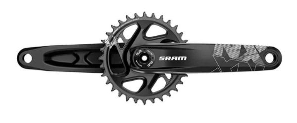 SRAM, NX Eagle DUB, Crankset, Speed: 12, Spindle: 28.99mm, BCD: Direct Mount, 32, DUB, 175mm, Black, Boost
