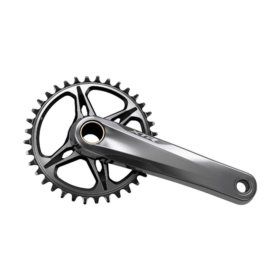 Shimano, XTR FC-M9120, Crankset, Speed: 11/12, Spindle: 24mm, BCD: Direct Mount, No Chainring, Hollowtech II, 175mm, Grey, MTB/Boost