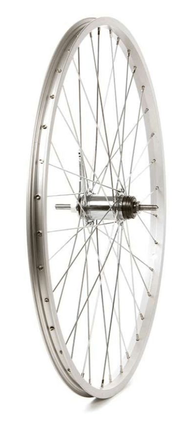 Alex Rims C1000/ Shimano CB E110, 26" Bolt On 110mm, Coaster, 36H, 20mm ID, Silver Rear Wheel