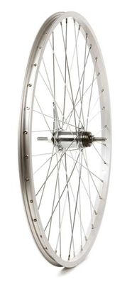 Alex Rims C1000/ Shimano CB E110, 26" Bolt On 110mm, Coaster, 36H, 20mm ID, Silver Rear Wheel