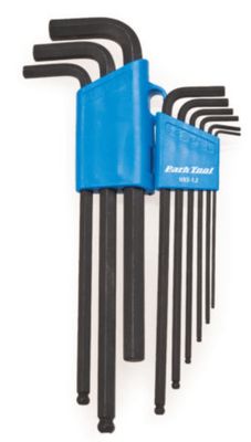 Park Tool, HXS-1.2, Professional L-shaped hex wrench set, 1.5mm, 2mm, 2.5mm, 3mm, 4mm, 5mm, 6mm, 8mm and 10mm
