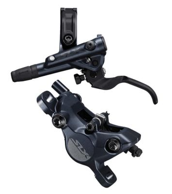Shimano, SLX  BL/BR-M7100, MTB Hydraulic Disc Brake, Front, Post mount, Disc: Not included, 425g, Black, Set