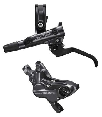 Shimano, Deore BL-M6100 / BR-M6120, MTB Hydraulic Disc Brake, Front, Post mount, Disc: Not included, Black