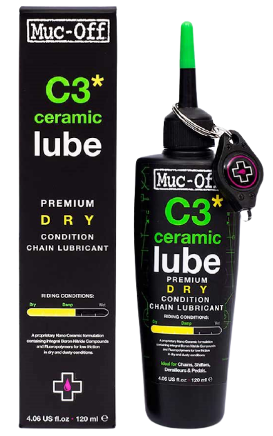 Muc-Off, Ceramic Dry Lubricant, 120ml with UV Torch