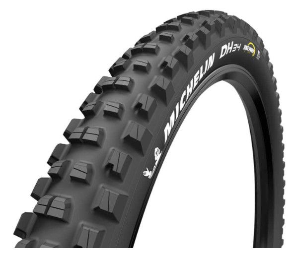 Michelin, DH34 Bike Park, Tire, 27.5''x2.40, Wire, Tubeless Ready, Bikepark, 2x55TPI, Black