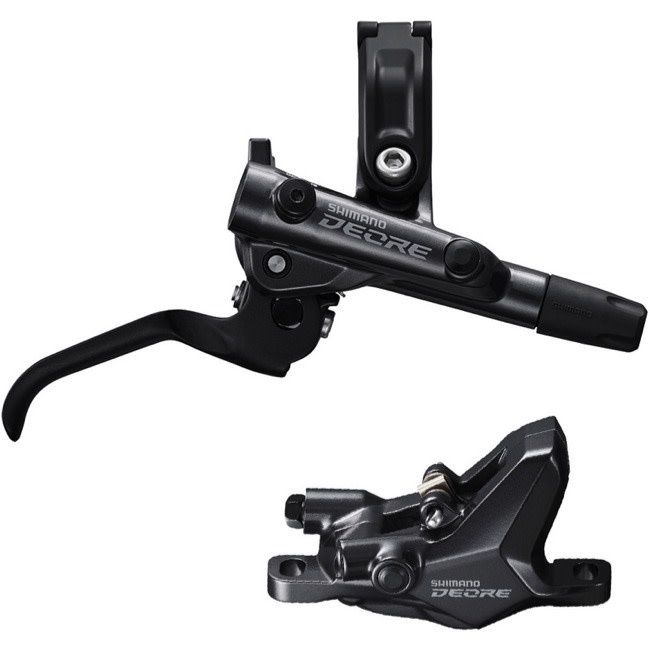 Shimano, Deore BL-M6100 / BR-M6100, MTB Hydraulic Disc Brake, Front, Post mount, Disc: Not included, Black
