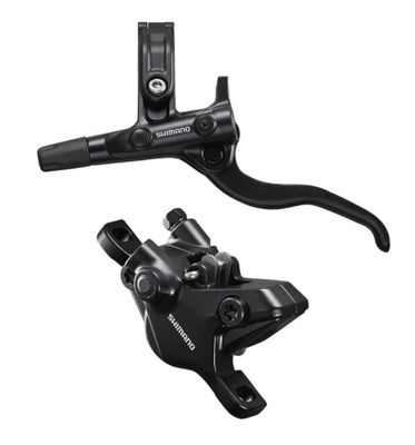 Shimano, Deore BL-M4100 / BR-MT410, MTB Hydraulic Disc Brake, Front, Post mount, Disc: Not included, Black