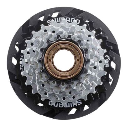 Shimano, Multiple Freewheel Sprocket, Mf-Tz510 14-28T, 6-Speed, 14-16-18-21-24-28T, W/Spoke Protector