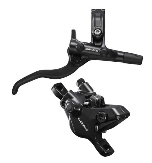 Shimano, Deore BL-M4100 / BR-MT410, MTB Hydraulic Disc Brake, Rear, Post mount, Disc: Not included, Black