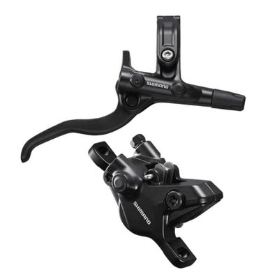 Shimano, Deore BL-M4100 / BR-MT410, MTB Hydraulic Disc Brake, Rear, Post mount, Disc: Not included, Black