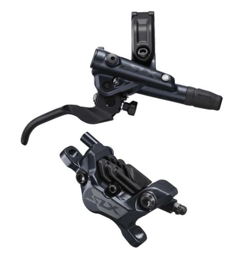 Shimano, SLX  BL-M7100/BR-M7120, MTB Hydraulic Disc Brake, Rear, Post mount, Disc: Not included, 444g, Black, Set
