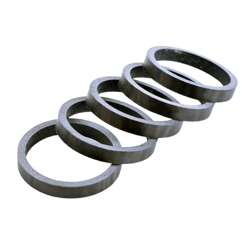 Wheels Manufacturing, Matte Carbon, Headset Spacer, 1-1/8'', Height: 5mm, Carbon, Black, 5pcs