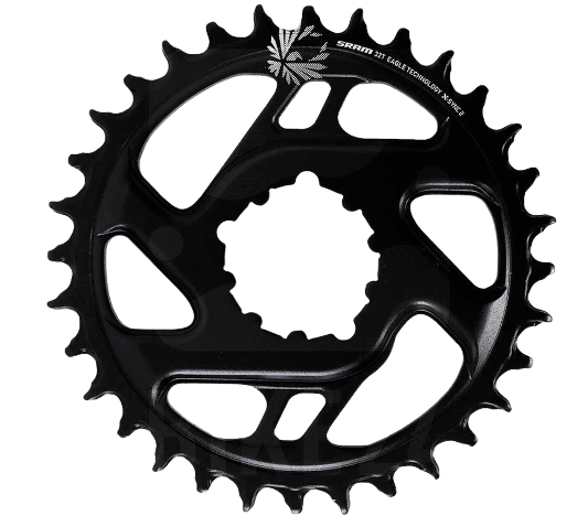 SRAM, 12SP X-Sync 2, 34T Chainring, 12sp, BCD: Direct Mount, 3mm offset, Aluminum, Black