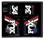 FOX, Decal 19'AM Heritage, Fork and Shock, Red/White/Black