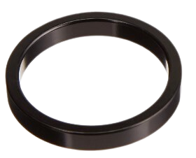 Wheels Manufacturing, Headset Spacer, 1-1/8'', Height: 5mm, Aluminum, Black, 5pcs