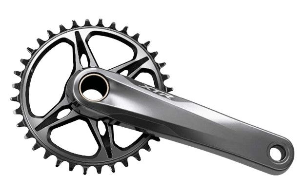 Shimano, XTR FC-M9120, Crankset, Speed: 11/12, Spindle: 24mm, BCD: Direct Mount, No Chainring, Hollowtech II, 170mm, Grey, MTB/Boost