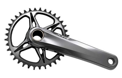 Shimano, XTR FC-M9120, Crankset, Speed: 11/12, Spindle: 24mm, BCD: Direct Mount, No Chainring, Hollowtech II, 170mm, Grey, MTB/Boost