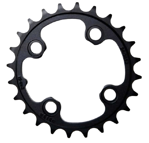 SRAM, 24T Chainring, 11sp, BCD: 64, Aluminum, Black