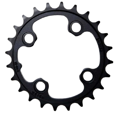 SRAM, 24T Chainring, 11sp, BCD: 64, Aluminum, Black