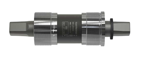 Shimano, BB-UN300 XL118, Square Taper BB, British, 68mm, : 118mm, Silver