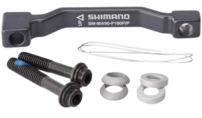 Shimano, SM-MA90-F203P/PM, Disc brake adapter for Post Mount caliper, Front, Post Mount fork, 203mm rotor