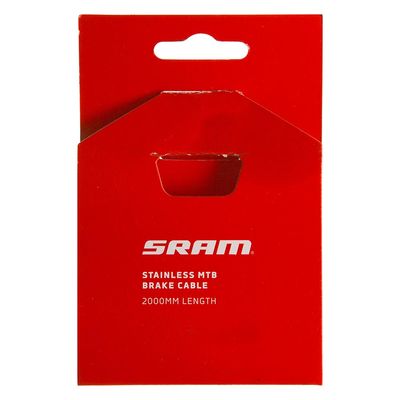 SRAM, Stainless Brake Cable, Brake Cable, 1.5mm, 2000mm, Steel