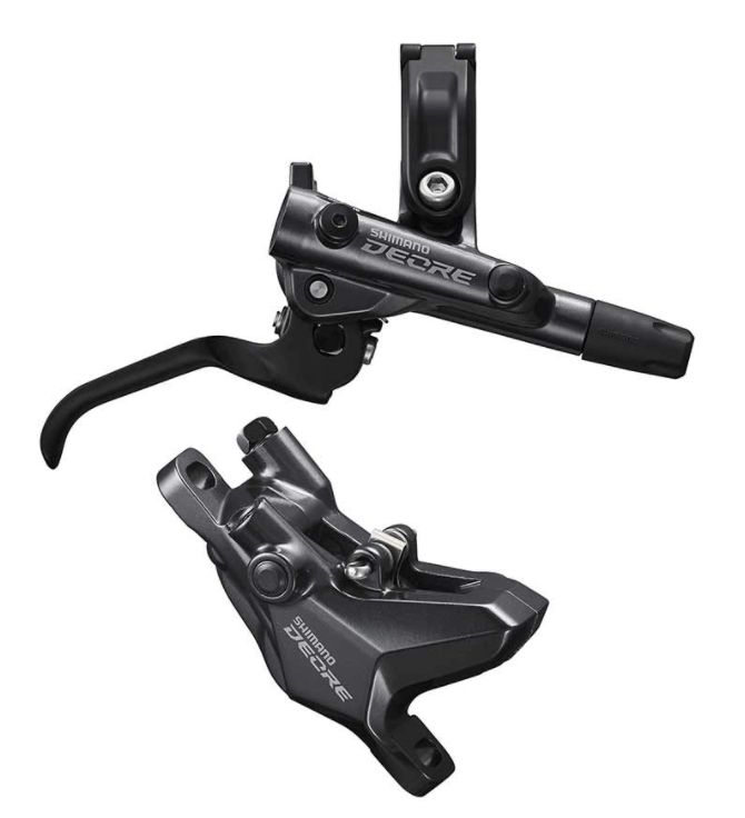 Shimano, Deore BL-M6100 / BR-M6100, MTB Hydraulic Disc Brake, Rear, Post mount, Disc: Not included, Black