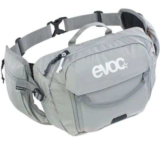 EVOC, Hip Pack 3L + 1.5L Bladder, Hydration Bag, Volume: 3L, Bladder: Included (1.5L), Stone