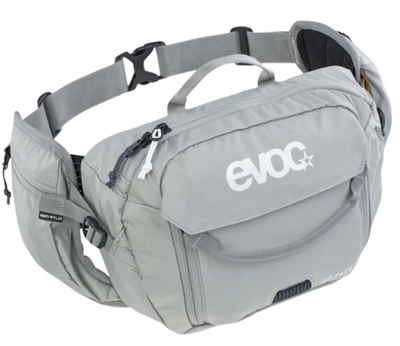 EVOC, Hip Pack 3L + 1.5L Bladder, Hydration Bag, Volume: 3L, Bladder: Included (1.5L), Stone