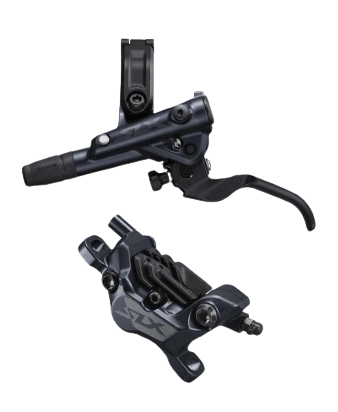 Shimano, SLX  BL-M7100/BR-M7120, MTB Hydraulic Disc Brake, Front, Post mount, Disc: Not included, 444g, Black, Set