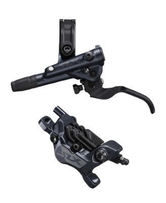 Shimano, SLX  BL-M7100/BR-M7120, MTB Hydraulic Disc Brake, Front, Post mount, Disc: Not included, 444g, Black, Set
