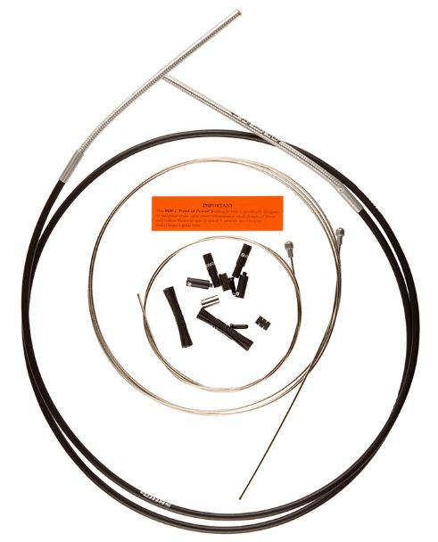 SRAM, SlickWire Brake Cable Kit, Brake Cable and Housing Set, Stainless Steel, Black, Kit