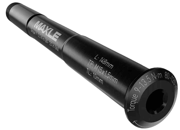 RockShox, MAXLE DH, Thru Axle, Front, 20x110mm Boost TA, Length: 158mm, Thread Length: 10mm, Thread Pitch: M20x1.50, BoXXer C1