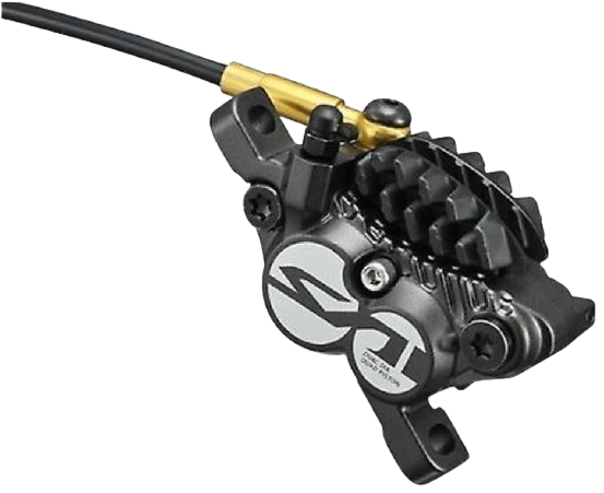 Shimano, Saint BR-M820, MTB Hydraulic Disc Brake Caliper, Front or Rear, Post mount