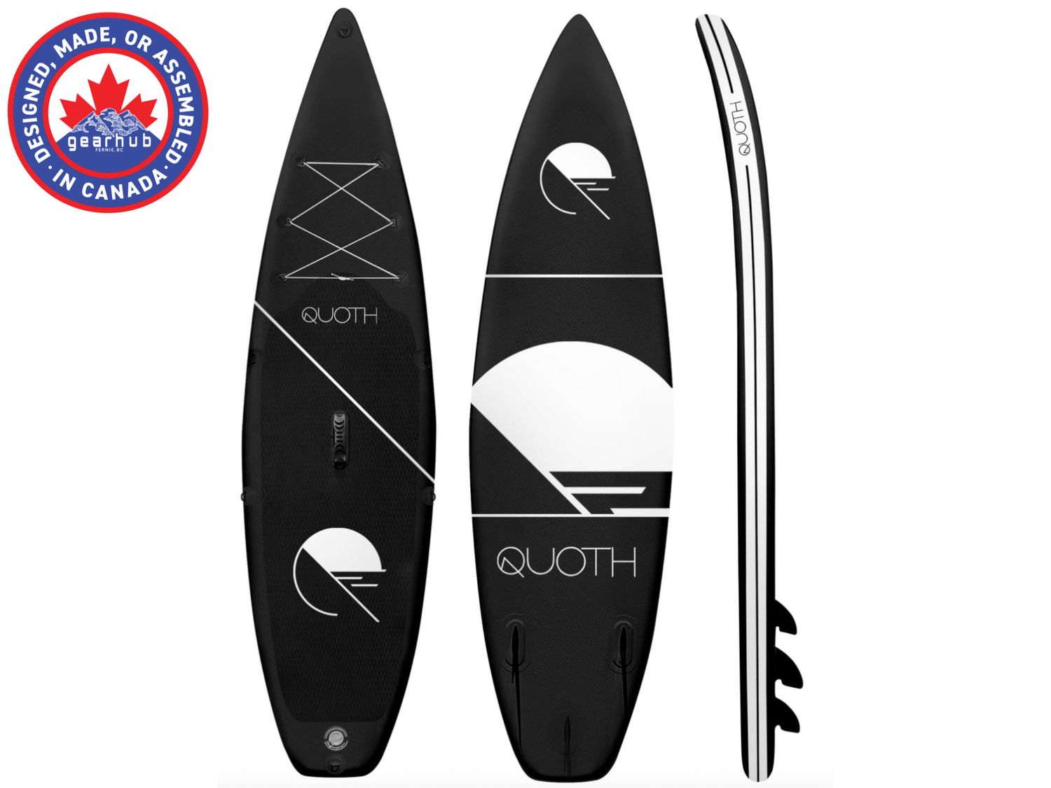 Quoth Paddleboard,  Byrne Stand-Up Board Kit Black 11'