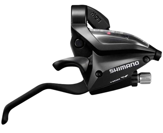 Shimano, Altus ST-EF500, Shifter-Brake Lever, Speed: 3x8, Black, Set