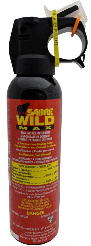 Kodiak, Sabre Wild Bear Attack Deterrent 1% Capsaicin 225g
