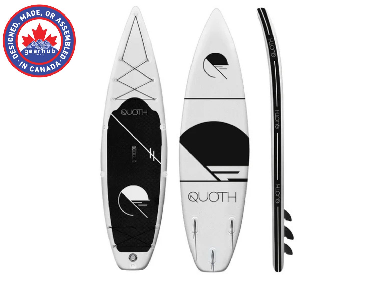 Quoth Paddleboard,  Byrne Stand-up Board Kit White 11'