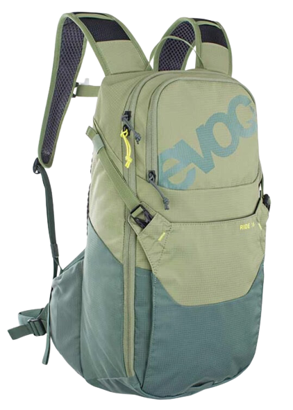 EVOC, Ride 16, Hydration Bag, Volume: 16L, Bladder: Not included, Light Olive - Olive