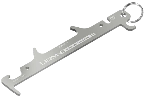 Lezyne, Chain Gauge, Chain Tool, Compatibility: 5-12 sp.