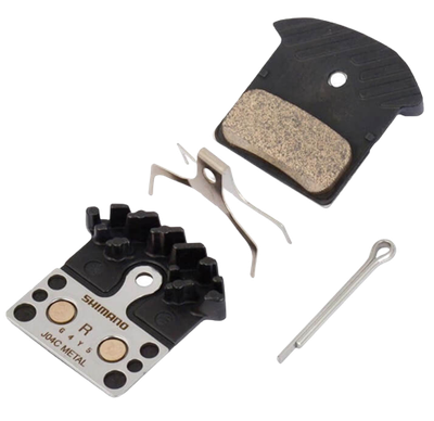 Shimano, J-Type, Disc Brake Pads, Shape: Shimano G-Type/F-Type/J-Type, Metallic, Pair, IBPJ04CMFA