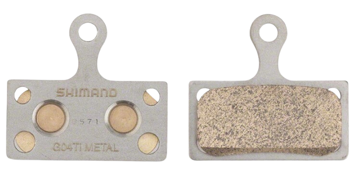 Shimano, G-Type Ti, Disc Brake Pads, Shape: Shimano G-Type/F-Type/J-Type, Metallic, Pair, IBPG04TIMXA