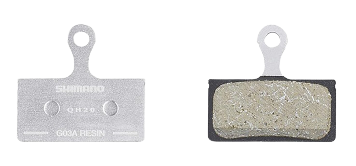 Shimano, G-Type, Disc Brake Pads, Shape: Shimano G05A-RX, Resin, Pair
