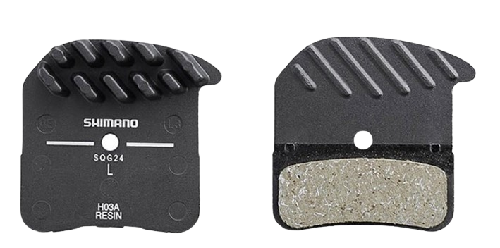 Shimano, H-Type, Disc Brake Pads, Shape: Shimano D-Type/H-Type, Resin, Pair, EBPH03ARFA
