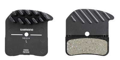 Shimano, H-Type, Disc Brake Pads, Shape: Shimano D-Type/H-Type, Resin, Pair, EBPH03ARFA