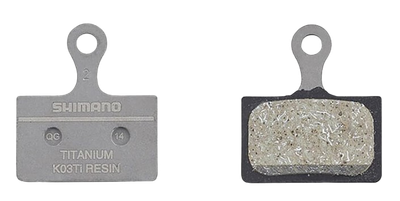 Shimano, K-Type, Disc Brake Pads, Shape: Shimano K-Type/L-Type, Resin, Pair, IBPK05TIRXA